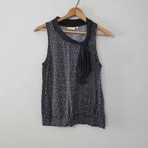 Anthro Deletta Bow Tied Tank Top - Picture 1 of 3